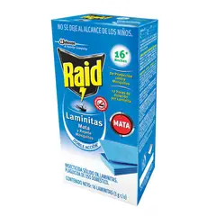 Raid - Laminitas 16 unidades 1g (c/u)