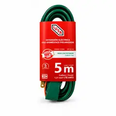 Iusa - Extensión Doméstica Navideña Verde 5 Metros