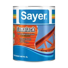 Sayerlack - Esmalte Esmalack Negro Brillante 4L