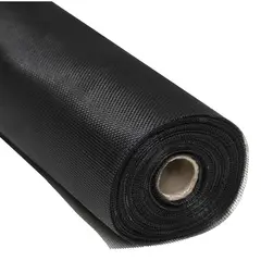 Multimarca - Malla mosquitera de fibra de vidrio pesada negra 1.05 ml