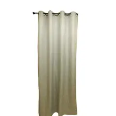 Deco Persiana - Cortina Blackout Lino Gris con Forro 135 x 220 cm