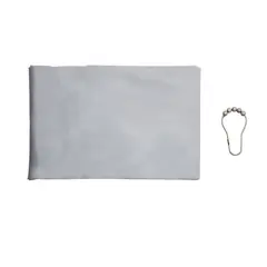 Kenney - Cortina Peva Anillos Decorados Gris