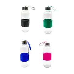 Top Choice - Botella vidrio con silicón 400 ml