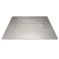 Just Home Collection - Individual PVC Letras Gris