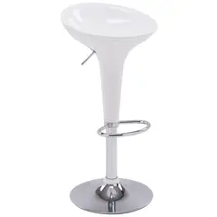 Just Home Collection - Silla Bar Tulipa Blanco