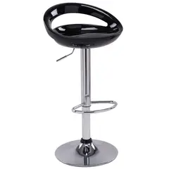 Just Home Collection - Silla Bar media luna negra