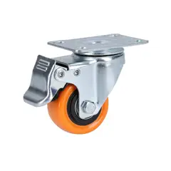 Surtek - Rodaja PVC giratoria con freno 2"