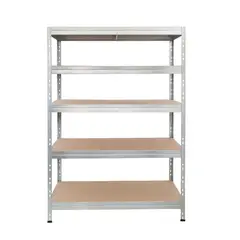 Fixser - Estante de metal cromado 5 niveles 120 x 180 x 50 cm