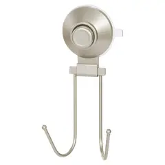 Interdesign - Gancho doble de succión satinado