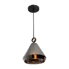 Artlamp - Lámpara Colgante Negro Cromo 1 Luz