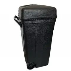 Plasvic - Bote de Basura Plástico con Ruedas y Tapa de 170L Negro