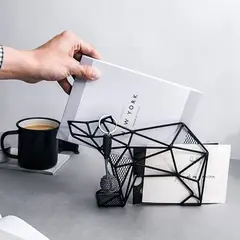 Kikkerland - Organizador para escritorio o pared de acero diseño oso