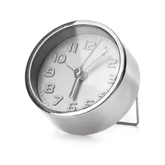 Kikkerland - Mini reloj con alarma plateado
