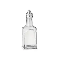 Tablecraft - Aceitera y vinagrera de vidrio con tapa de acero