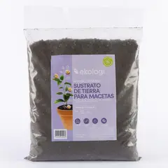 Ekologi - Sustrato de tierra p/macetas 7.5 Litros
