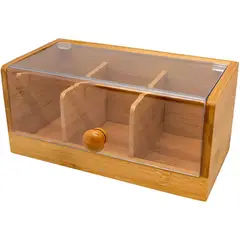 Vin Bouquet - Caja Té Bambú 3 compartimentos