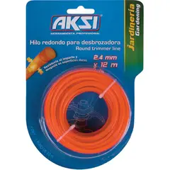 Aksi - Hilo redondo para desbrozadora de 2.4 mm. x 15 m.