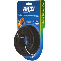 Aksi - Hilo en cruz p/desbrozadora de 3.7 mm. x 12 m.