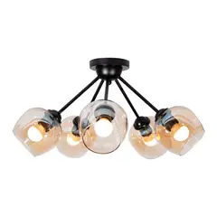 Ikelite Design - Lampara Techo Acero 5 Luces E27