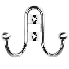 Just Home Collection - Perchero pared 1 gancho doble blanco