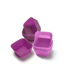 Press - Capacillos silicón set 12 unidades cuadrado