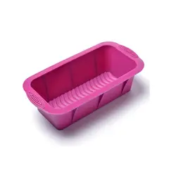 Press - Molde rectangular de silicón morado 21 x 10 cm