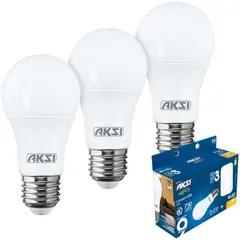 Aksi - Pack 3 Foco Led A19 9W Luz Calida