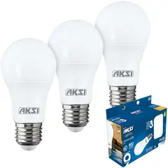 Aksi - Pack 3 Foco Led A19 9W Luz Fria