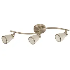 General Lighting - Lámpara de Techo Acabado Níquel 3 Luces GU10