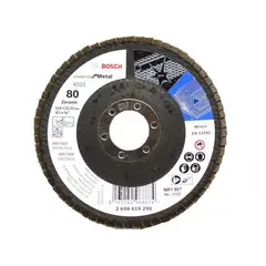 Bosch - Disco flap curvo metal; 4-1/2"