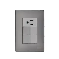 Igoto - Placa Inox 2 Apagadores Y 1 Cont 1 Mod
