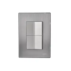 Igoto - Placa Inox Con 2 Apagadores De 1.5 Mod