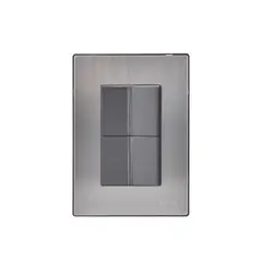 Igoto - Placa Inox 2 Apagadores De 1.5 Oxford