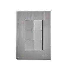 Igoto - Placa Inox Con 3 Apagadores