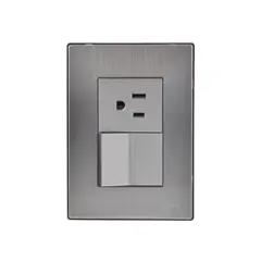 Igoto - Placa Inox 1 Apagador Escalera Y 1 Cont