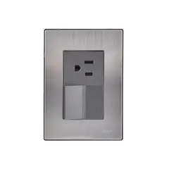 Igoto - Placa Inox 1 Apagador y 1 T 1.5, Oxford