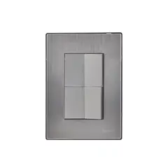 Igoto - Placa Inox 1 Apagador Y 1 Apag Escalera