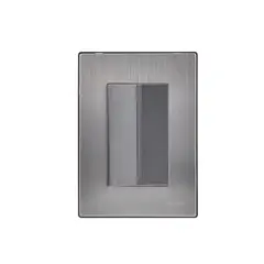 Igoto - Placa Inox 1 Apagador Escalera De 3 Modulos