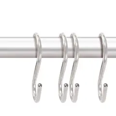 4 Habitat.Com - Ganchos para tubo cromado