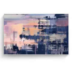 Dcanvas - Cuadro canvas abstracto rosa con azul