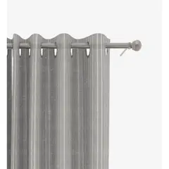 Just Home Collection - Cortina Tergal Raya Gris 135 x 250 cm par