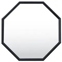 Live Deco - Espejo Decorativo Octagonal Mylar de 25 cm Negro
