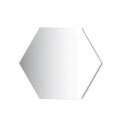 Live Deco - Espejo Decorativo Hexagonal sin Marco de 36 cm