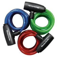 Masterlock - Cable con llave 1.8m 3 pk