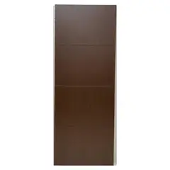 Multimarca - Puerta Tambor MDF Nápoles Cedro 3 Líneas Rauteada 80 x 213 cm