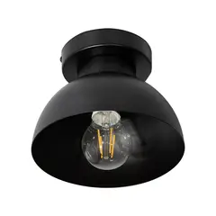 Ikelite - Lámpara de Techo Negro 1 Luz E27