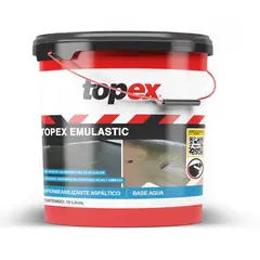 Topex - Impermeabilizante Asfáltico Base Agua Emulastic - 19 litros