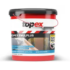 Topex - Impermeabilizante Asfáltico Base Solvente EmulPlus - 19 litros