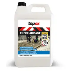 Topex - Aditivo acelerante de Fraguado de Concreto - 4.5 litros