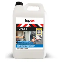 Topex - Impermeabilizante Integral para Concreto y Mortero - 4.5 litros